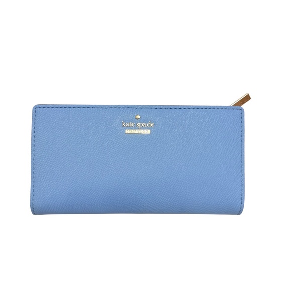 Kate spade blue slim bifold wallet new no tags - Picture 1 of 6